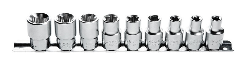 Набор торцевых головок Torx 1/2", 9 шт. HOEGERT HT1A880