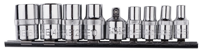 Набор торцевых головок Torx 1/4", 3/8", 9 шт. HOEGERT HT1A884