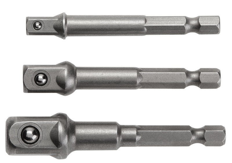 Набор держателей торцевых головок для шуруповерта, 1/4", 3/8", 1/2" HOEGERT HT1S445