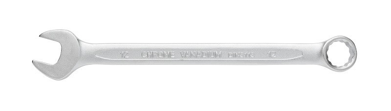 Ключ комбинированный из стали CrV, 12 мм, DIN 3113 HOEGERT HT1W412