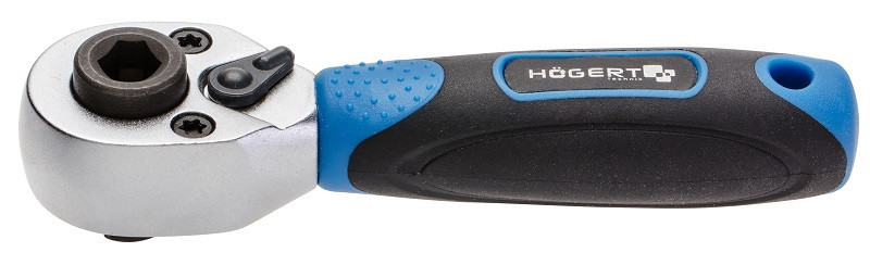 Трещотка 1/4" для насадок и бит 1/4" HOEGERT HT1R391
