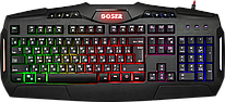 Проводная игровая клавиатура Defender Goser GK-772L RU,RGB подсветка,19 Anti-Ghost