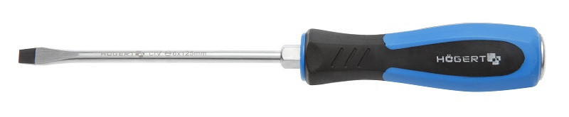 Отвертка с прямым шлицем 5,5x100 мм, ударная CrV HOEGERT HT1S064