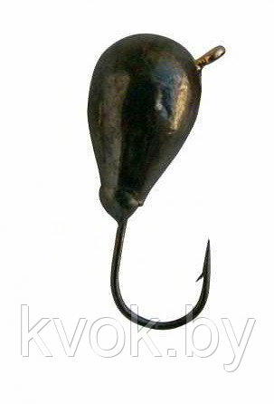 Мормышка вольфрамовая "Капля" 2.5 мм, 0.35 гр. - фото 1 - id-p112996707