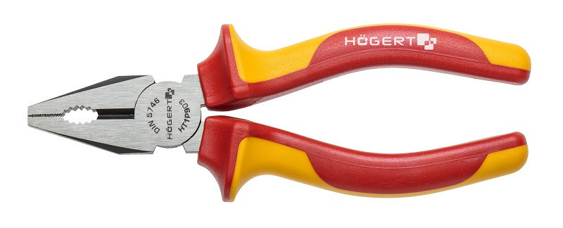 Пассатижи изолированные универсальные 160 мм 1000 V HOEGERT HT1P903