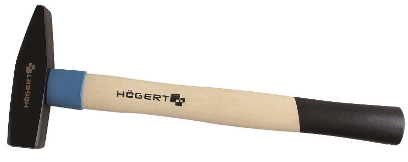 Молоток слесарный кованый 100 г, с деревянной рукояткой HOEGERT HT3B001
