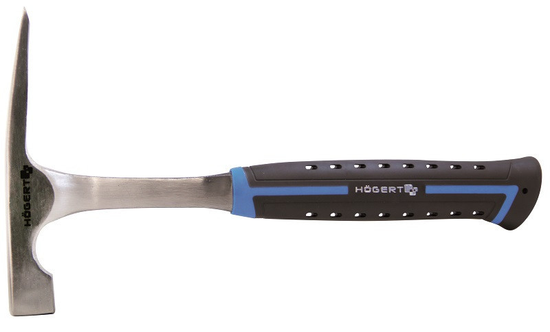 Молоток каменщика монолитный, 600 г., с рукояткой из стекловолокна HOEGERT HT3B033