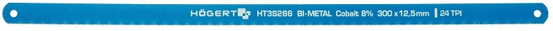 Полотно по металлу 24 TPI, 12,7 мм, HSS, Bi-металл 300 мм, 2 шт. HOEGERT HT3S286
