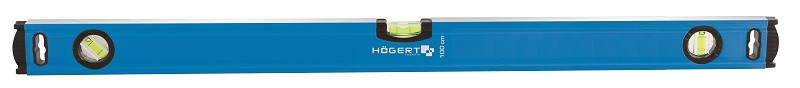 Уровень алюминиевый 100 см, 3-х пузырьковый HOEGERT HT4M030