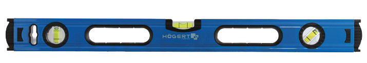 Уровень алюминиевый 80 см, (3-х пузырьковый) точность 0,5 мм/1 м HOEGERT HT4M008