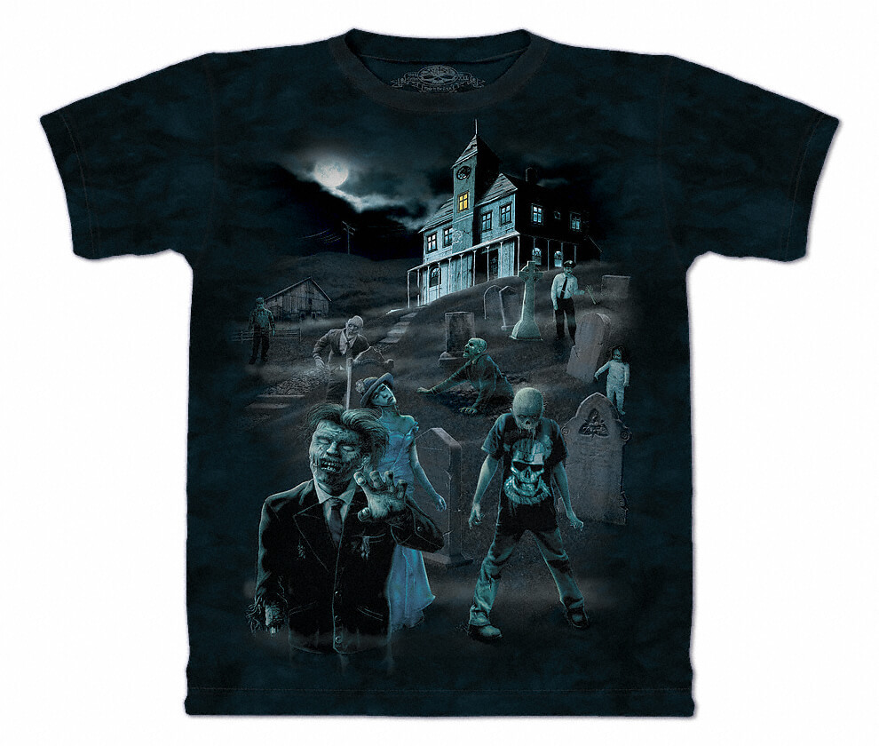 Зомби и привидения 3d футболки the mountain