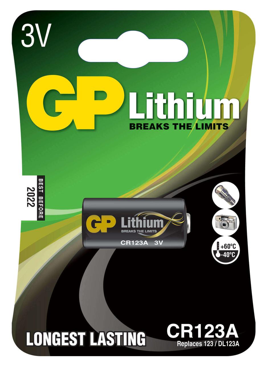 GP Lithium CR123A/1BP 1/10 Эл.питания - фото 1 - id-p40145729