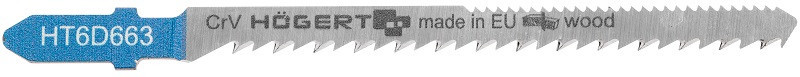 Полотно для электролобзика по дереву 100 мм, толщина материала 4 - 30 мм, точный криволинейный рез, 2 шт. HOEGERT HT6D663-2