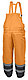 Комбинезон утепленный, светоотражающий, размер 2XL (оранжевый) HOEGERT HT5K251 -2XL, фото 2