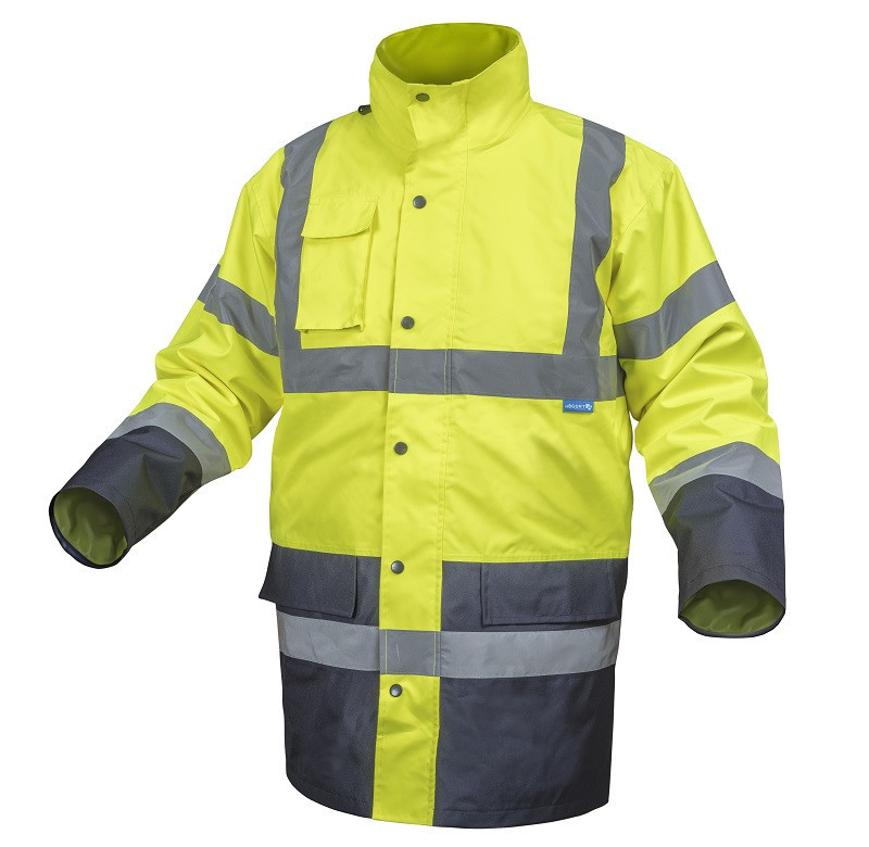 Куртка утепленная, светоотражающая 3 в 1, размер 3XL (желтая) HOEGERT HT5K240 -3XL