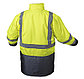 Куртка утепленная, светоотражающая, размер 3XL (желтая) HOEGERT HT5K238 -3XL, фото 2