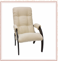 Кресло для отдыха модель 61 каркас Венге ткань Verona Vanilla