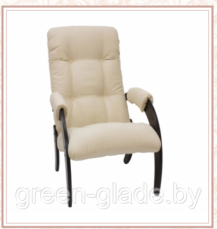 Кресло для отдыха модель 61 каркас Венге ткань Verona Vanilla - фото 1 - id-p112998172