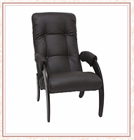 Кресло для отдыха модель 61 каркас Венге экокожа Дунди-108