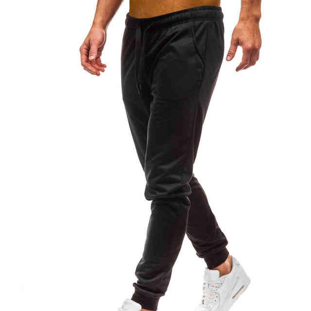 Однотонные штаны мужские спортивные на манжете БОЛЬШИЕ РАЗМЕРЫ - фото 1 - id-p112999855