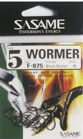 Крючок Sasame Wormer F-875 (15шт. в упаковке)