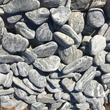 Камень декоративный природный натуральный галька / Black Onyx Pebbles / Турция / 4-6 см., фото 3
