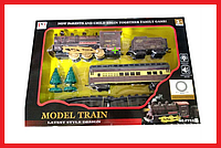 PYK81 Детская Железная дорога Model Train, детский паровозик, свет, звук, дым