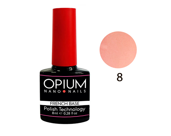 OPIUM nano nails Базовое покрытие French base color 8 мл