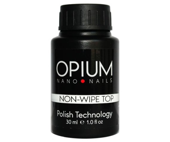 OPIUM nano nails Завершающее покрытие без липкого слоя Top non wipe  30 мл