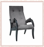Кресло для отдыха модель 701 каркас Венге ткань Verona Antrazite Greу