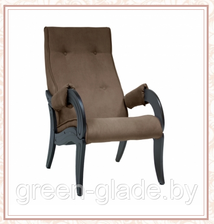 Кресло для отдыха модель 701 каркас Венге ткань Verona Brown