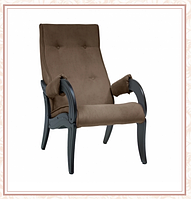 Кресло для отдыха модель 701 каркас Венге ткань Verona Brown