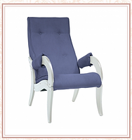 Кресло для отдыха модель 701 каркас Дуб шампань ткань Verona Denim Blue