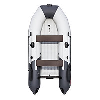 Надувная моторно-килевая лодка Таймень NX 2900 НДНД "Комби" светло-серый/графит