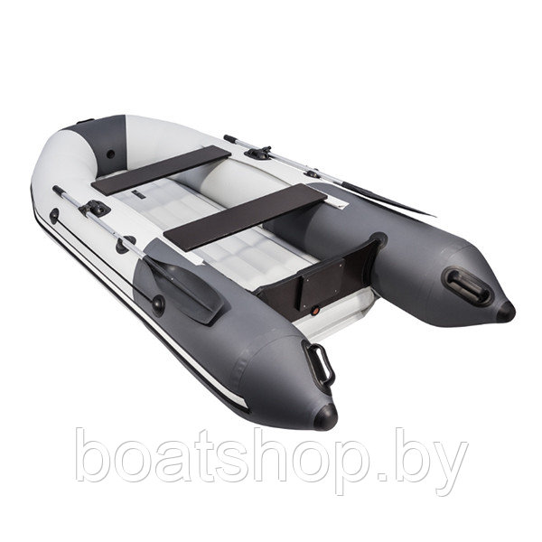 Надувная моторно-килевая лодка Таймень NX 2900 НДНД "Комби" светло-серый/графит - фото 3 - id-p113087471