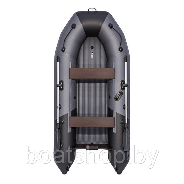 Надувная моторно-килевая лодка Таймень NX 3200 НДНД "Комби" графит/черный