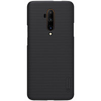 Пластиковый чехол с подставкой Nillkin Super Frosted Shield Черный для OnePlus 7T Pro