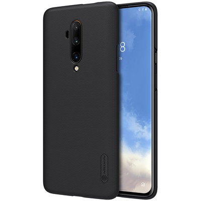 Пластиковый чехол с подставкой Nillkin Super Frosted Shield Черный для OnePlus 7T Pro - фото 3 - id-p113082710