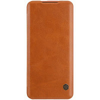 Кожаный чехол Nillkin Qin Leather Case Коричневый для OnePlus 7T Pro