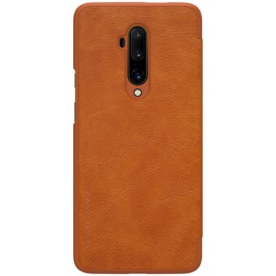 Кожаный чехол Nillkin Qin Leather Case Коричневый для OnePlus 7T Pro - фото 2 - id-p113082732