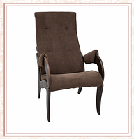 Кресло для отдыха модель 701 каркас Античный орех ткань Verona Brown