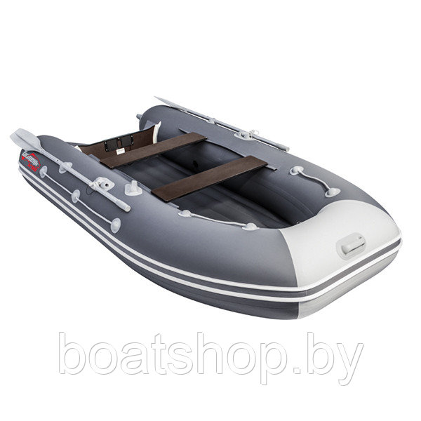 Надувная моторно-килевая лодка Таймень LX 3200 НДНД графит/светло-серый - фото 4 - id-p113102840
