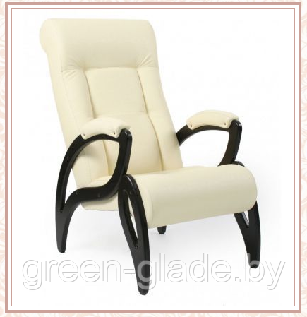 Кресло для отдыха модель 51 каркас Венге экокожа Дунди-112
