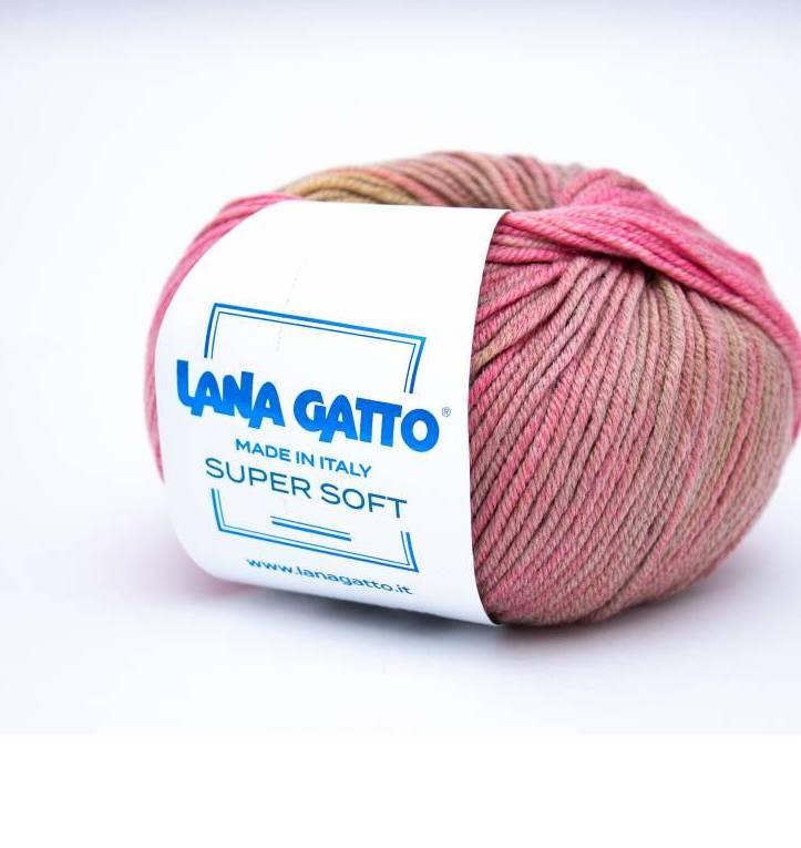 Пряжа Lana Gatto Super Soft цвет 8509 (секционного крашения)