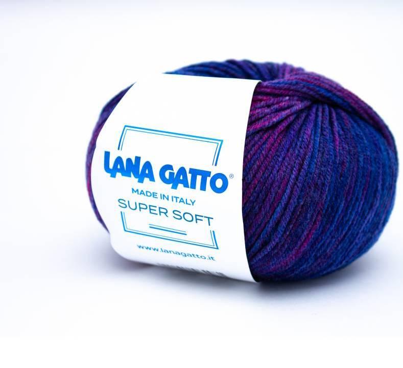 Пряжа Lana Gatto Super Soft цвет 8507 (секционного крашения)