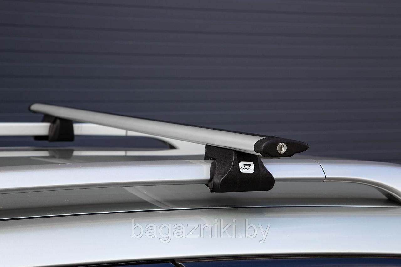 Багажник на крышу Amos ALFA c поперечинами Aero-Alfa на рейлинги - фото 1 - id-p107456755
