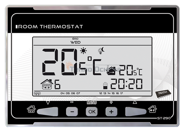 Tech ST 290 V3 проводной недельный терморегулятор, фото 2