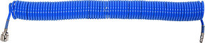 Шланг спиральный для воздуха с фитингами 5.5х8мм 15м (PU) "Yato" YT-24203