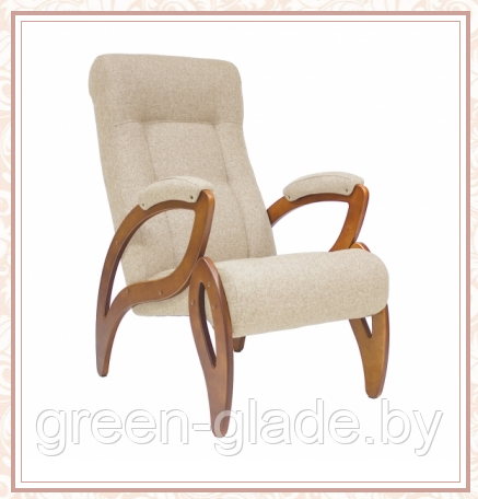 Кресло для отдыха модель 51 каркас Орех ткань Мальта-01