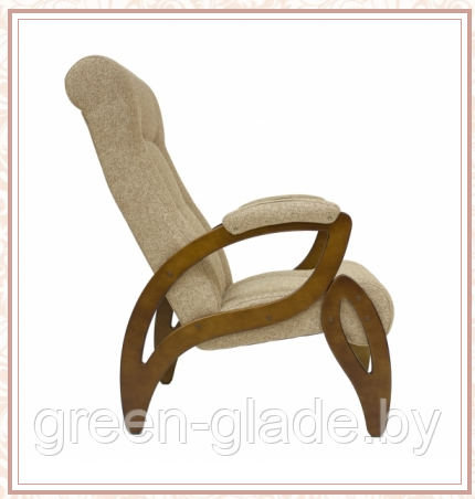Кресло для отдыха модель 51 каркас Орех ткань Мальта-03 - фото 2 - id-p113126821